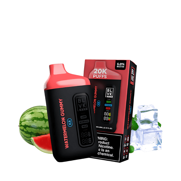 Pod Descartável BLVK Bar – 20.000 Puffs – Watermelon Gummy Ice