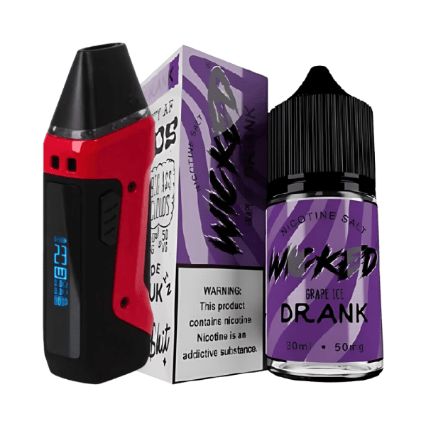 Combo Pod Aegis Nano N30 + Líquido Wicked Salt Grape Ice