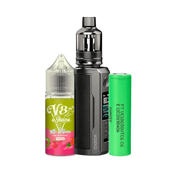 Combo Pod Drag X Plus + Bateria Sony VTC6 + Líquido V8 E-Juice Pink Lemonade