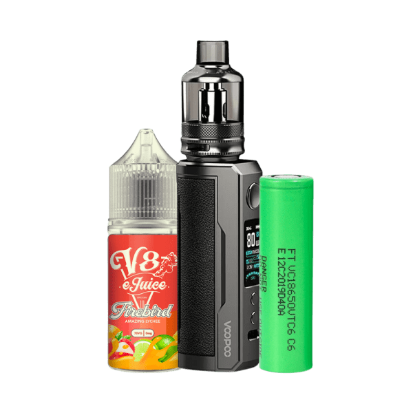 Combo Pod Drag X Plus + Bateria Sony VTC6 + Líquido V8 e-Juice Chevelle (1)