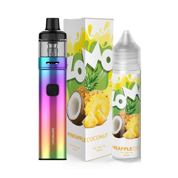 Combo Pod Gtx Go 40 + Líquido Zomo Pineapple Coconut