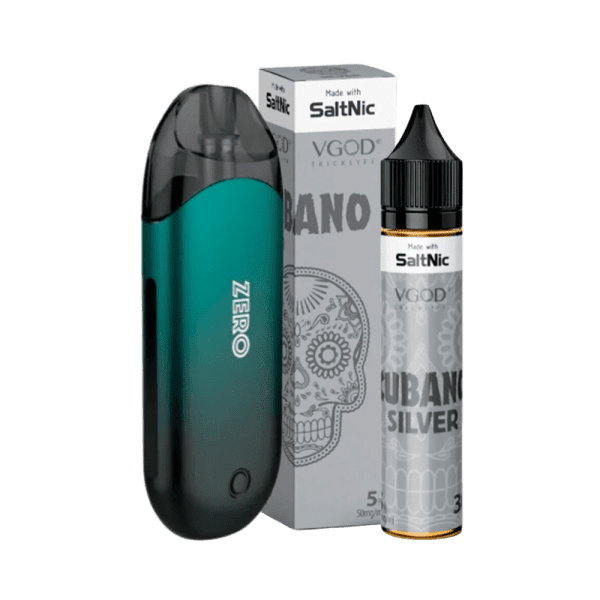 Combo Pod Renova Zero + Líquido VGod Salt Cubano Silver