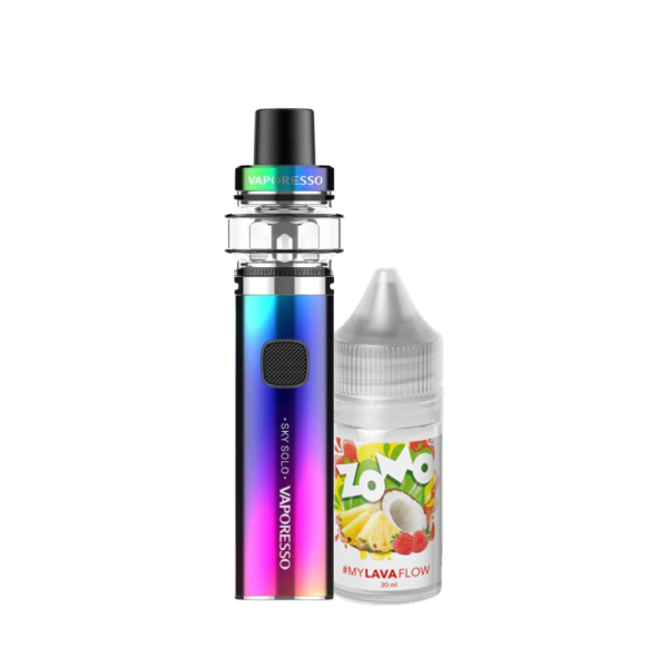 Combo Vape Sky Solo + Líquido Zomo Lava Flow