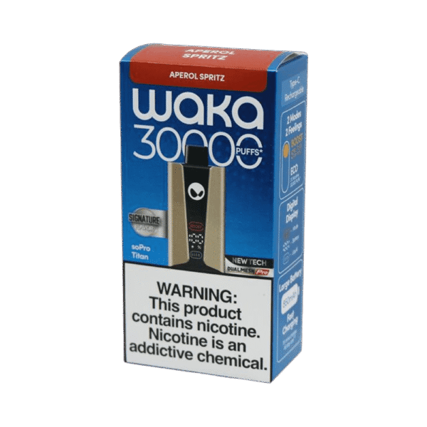 pod descartável waka titan - Pod Descartável Waka soPro Titan - 30.000 Puffs - Aperol Spritz