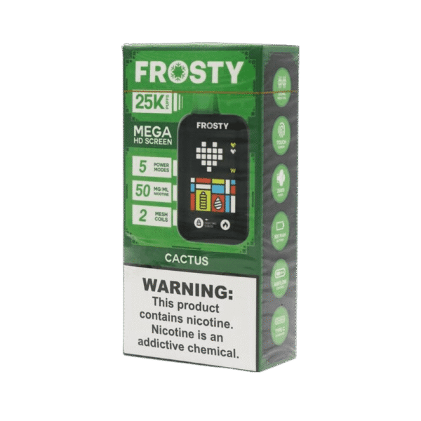 pod descartável frosty cactus - Pod Descartável Frosty - 25.000 Puffs - Cactus