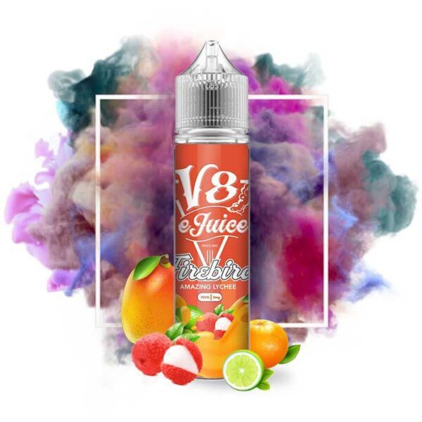 líquido v8 e-juice - Líquido V8 E-Juice - Firebird - Amazing Lychee