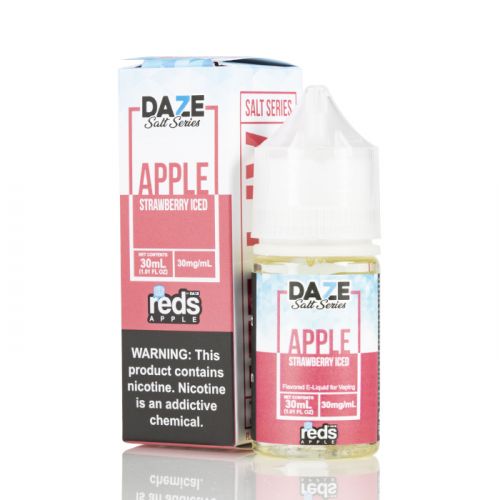 líquido 7 daze reds apple salt - Líquido 7 Daze Reds Apple E-juice Salt - Apple Strawberry Iced