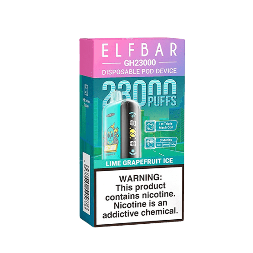 Pod Descartável Elf Bar Gh23000 - 23.000 Puffs - Lime Grapefruit Ice 1 Pod Descartável Elf Bar Gh23000 - Pod Descartável Elf Bar Gh23000 - 23.000 Puffs - Lime Grapefruit Ice