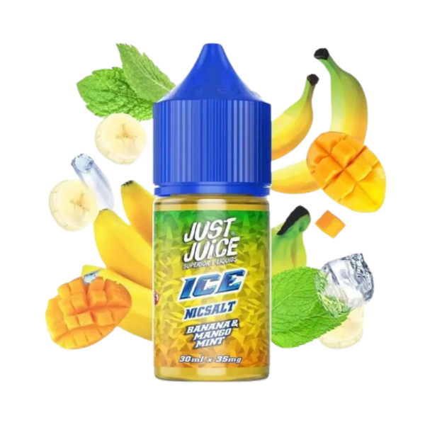 liquido banana mango mint ice - Líquido Just Juice Salt - Banana & Mango Mint Ice
