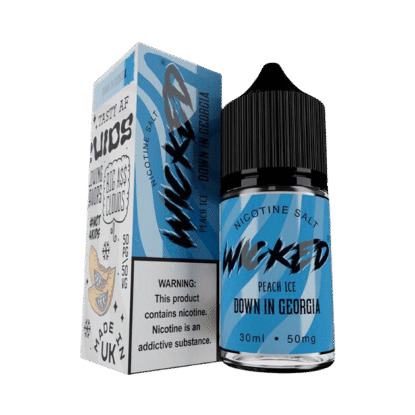 líquido wicked salt - Líquido Wicked Salt - Peach Ice - Down In Georgia