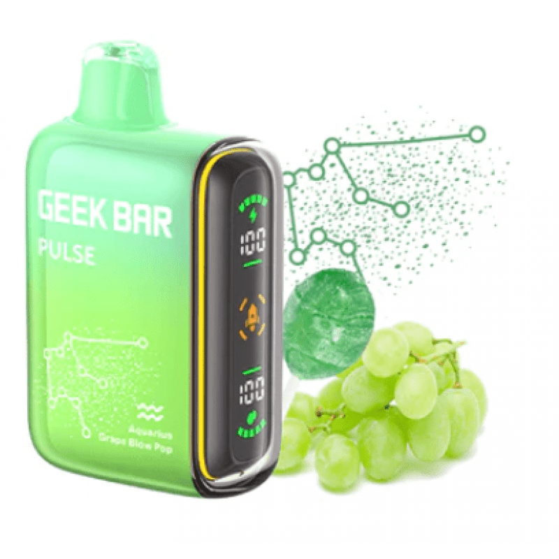 Pod Descartável Geek Bar Pulse - 15000 Puffs - Grape Blow Pop 1 Pod Descartável Geek Bar Pulse - Pod Descartável Geek Bar Pulse - 15000 Puffs - Grape Blow Pop