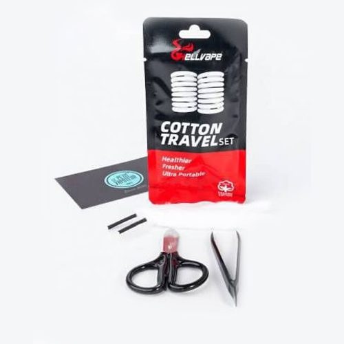 algodão cotton travel set - Kit Algodão Cotton Travel Set - Hellvape