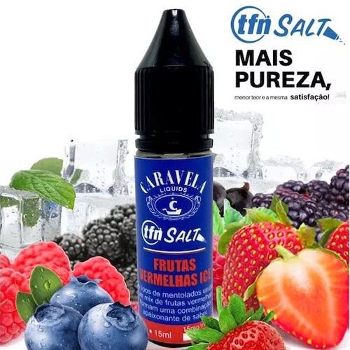 Líquido Caravela Tfn Salt - Frutas Vermelhas Ice 1 Tfn Salt Frutas Vermelhas Ice - Líquido Caravela Tfn Salt - Frutas Vermelhas Ice