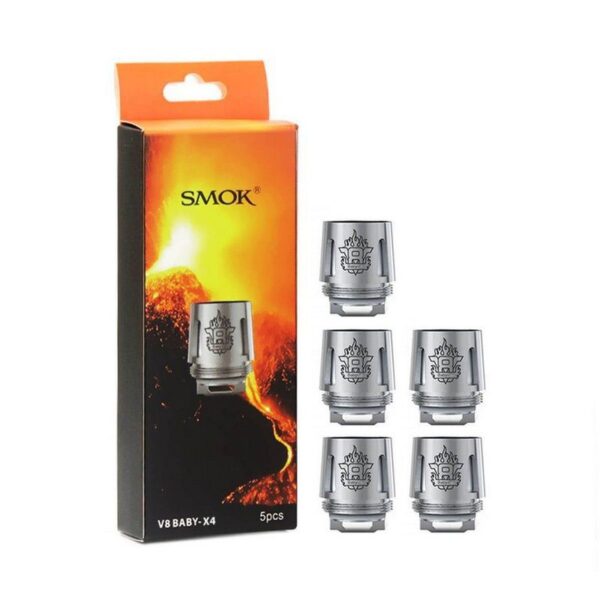 resistência coil tfv8 baby - Resistência / Coil para TFV8 Baby / TFV8 Big Baby / TFV12 Baby prince - Smok - X4