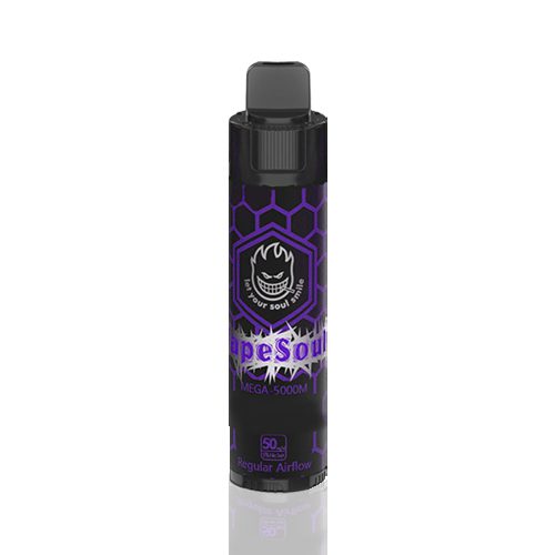 pod descartável vapesoul 5000 puffs - Pod descartável Vapesoul - Mega - 5000 puffs - Mango Blackcurrant