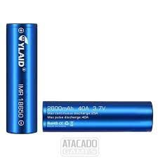 bateria 18650 2600mAh - Bateria 18650 2600mAh 40A - Cylaid