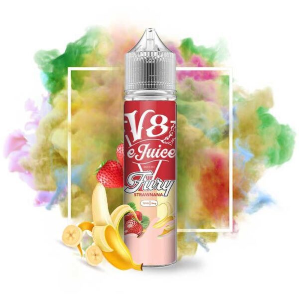 líquido v8 e-juice strawnana - Líquido V8 E-Juice - Fury - Strawnana