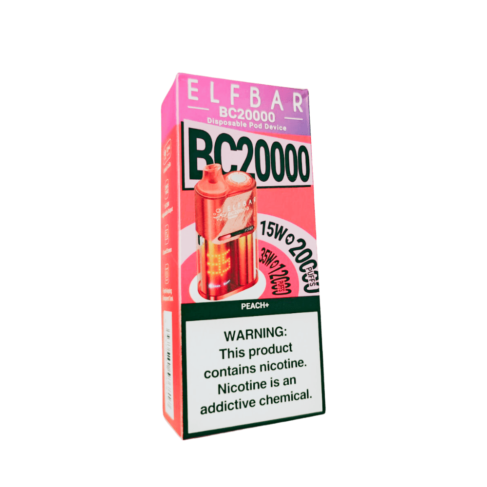 Pod Descartável Elf Bar Bc20000 - 20.000 Puffs - Peach + 1 Pod Descartavel Elf Bar Bc20000 - Pod Descartável Elf Bar Bc20000 - 20.000 Puffs - Peach +