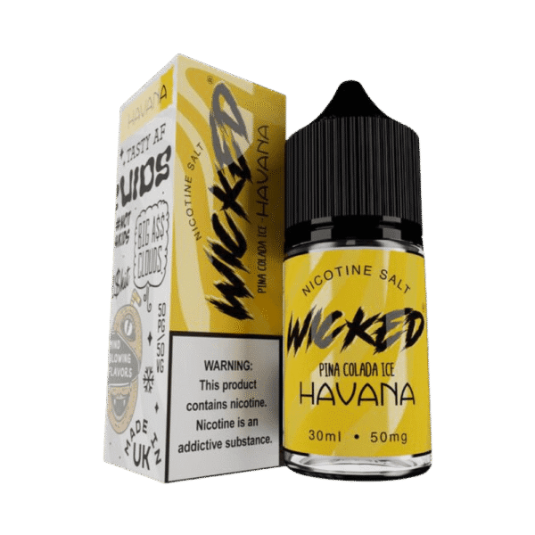 líquido wicked salt - Líquido Wicked Salt - Pina Colada Ice - Havana