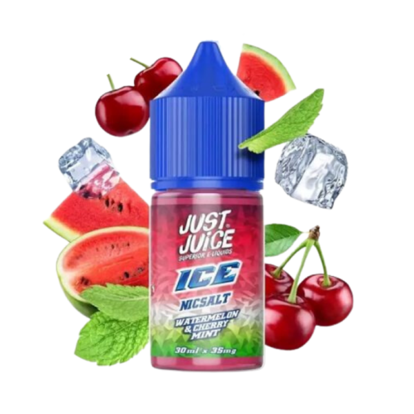 Watermelon Cherry Mint Ice Salt - Líquido Just Juice Salt - Watermelon &Amp; Cherry Mint Ice