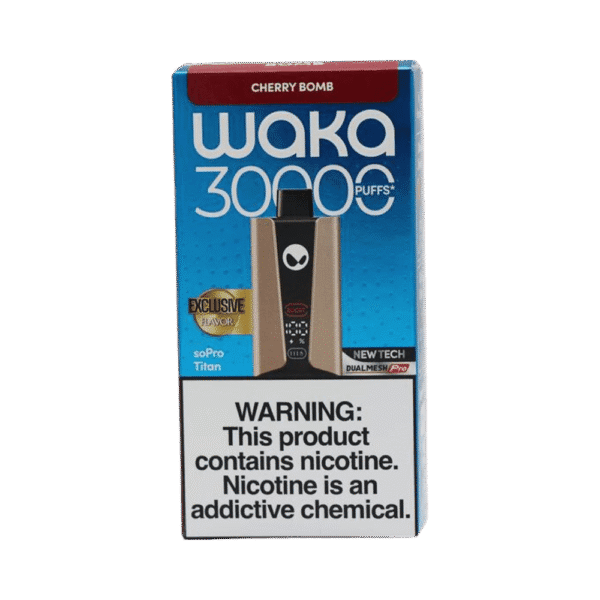 pod descartável waka sopro - Pod Descartável Waka soPro Titan - 30.000 Puffs - Cherry Bomb