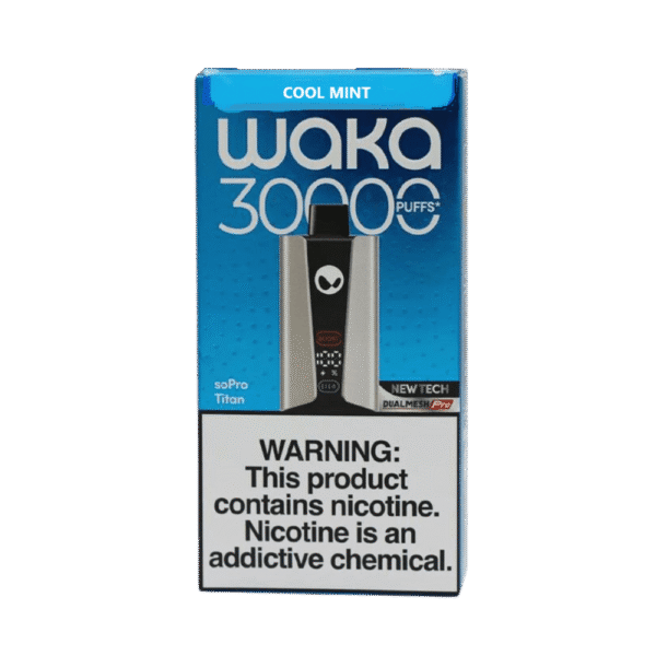 pod descartavel waka cool mint - Pod Descartável Waka soPro Titan - 30.000 Puffs - Cool Mint
