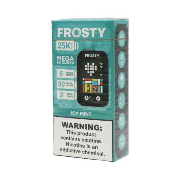 pod descartável frosty icy mint - Pod Descartável Frosty - 25.000 Puffs - Icy Mint