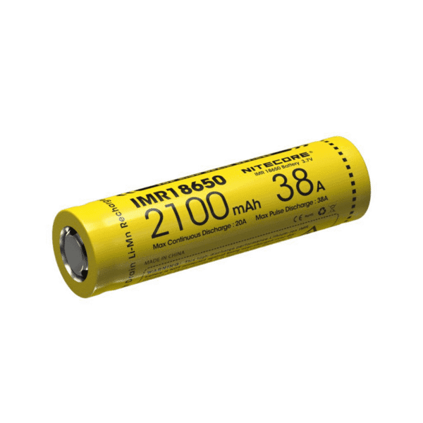 bateria 18650 imr - BATERIA 18650 IMR 38A 2100mAh - NITECORE