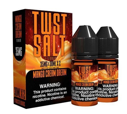 Liquido Twist E-Liquid Salt - Mango Cream Dream 1 Nic Salt Mango Cream - Liquido Twist E-Liquid Salt - Mango Cream Dream