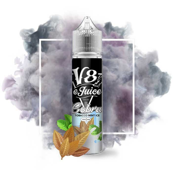 Líquido V8 E-Juice - Cobra - Tobacco Mint Ice 1 Líquido V8 E-Juice - Líquido V8 E-Juice - Cobra - Tobacco Mint Ice