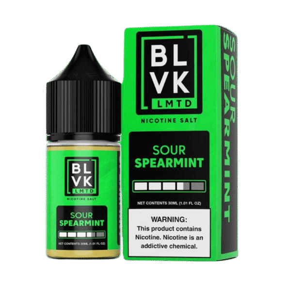 liquido nic salt sour spearmint - Líquido BLVK LMTD Salt – Sour Spearmint