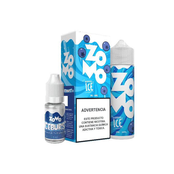 Líquido Zomo - Blueberry Ice - Iceburst 1 Blueberry Ice - Líquido Zomo - Blueberry Ice - Iceburst