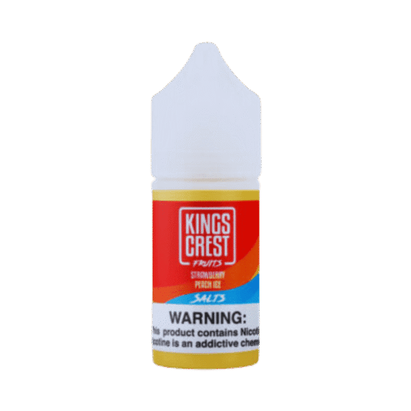 salt mentolados - Líquido Kings Crest Salt - Strawberry Peach Ice - Fruits