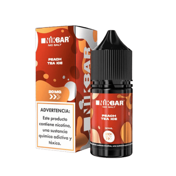líquido nikbar salt - Líquido Nikbar Salt - Peach Tea Ice