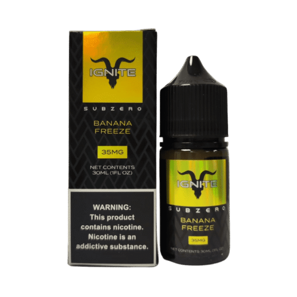líquido ignite salt - Líquido Ignite Salt - SubZero - Banana Freeze