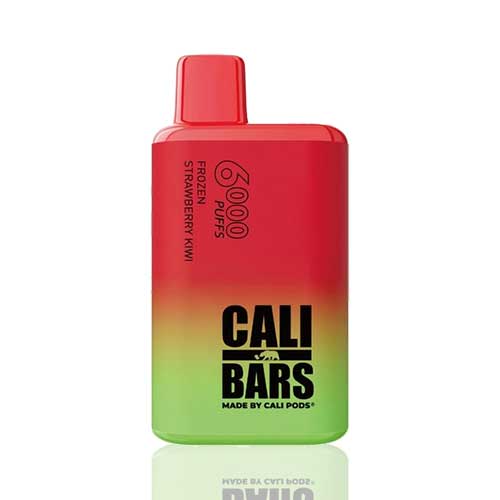 pod descartável 6000 puffs - Pod descartável Cali Bars - 6000 puffs - Frozen Strawberry Kiwi