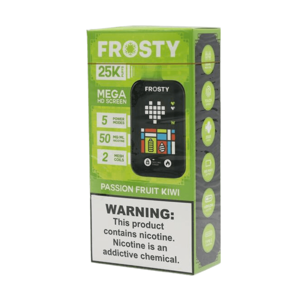 Pod Descartável Frosty - 25.000 Puffs - Passion Fruit Kiwi 1 Pod Descartável Passion Fruit Kiwi - Pod Descartável Frosty - 25.000 Puffs - Passion Fruit Kiwi