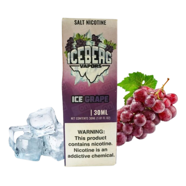 líquido ice grape - Líquido Iceberg Vapors Salt - Ice Grape