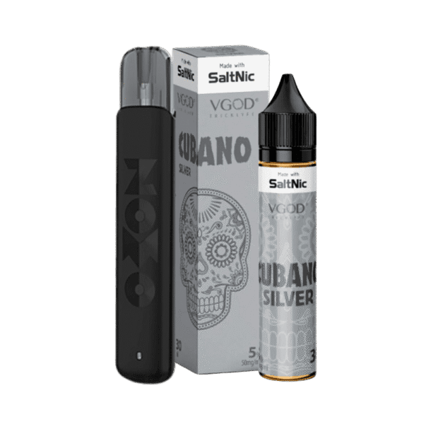 Combo Pod Play - Combo Pod Play + Líquido Vgod Salt Cubano Silver