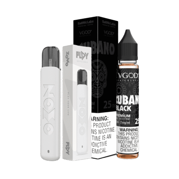 combo pod play - Combo Pod Play + Líquido VGod Salt Cubano Black