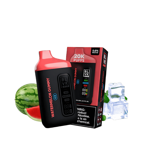 pod descartavel blvk bar - Pod Descartável BLVK Bar - 20.000 puffs - Watermelon Gummy Ice
