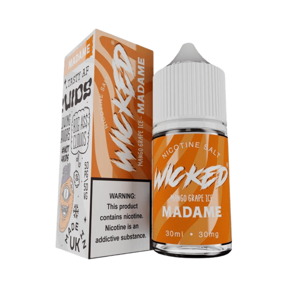 Líquido Wicked Salt - Mango Grape Ice - Madame 1 Líquido Wicked Salt - Líquido Wicked Salt - Mango Grape Ice - Madame