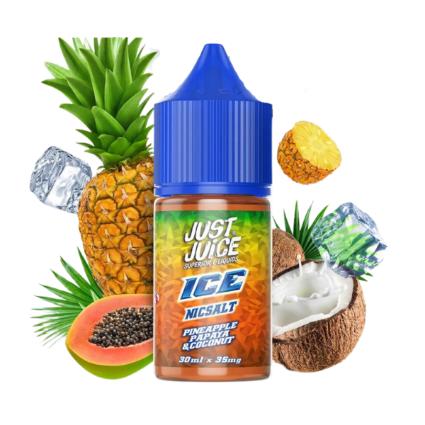 just juice salt - Líquido Just Juice Salt - Pineapple Papaya & Coconut Ice
