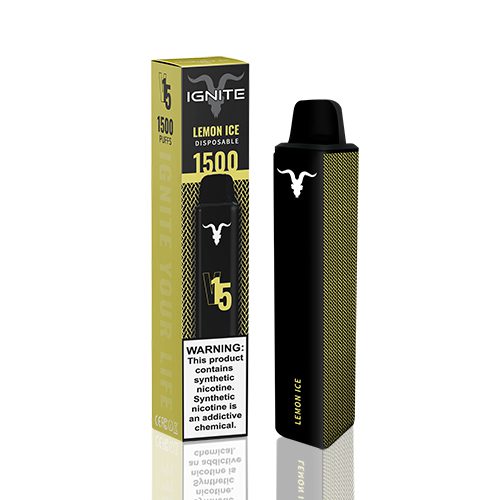 Pod Descartável V15 Ignite - 1500 Puffs - Lemon Ice 1 Pod Descartável V15 Ignite - Pod Descartável V15 Ignite - 1500 Puffs - Lemon Ice