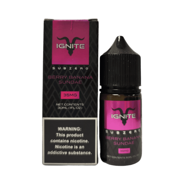 líquido ignite salt - Líquido Ignite Salt - SubZero - Berry Banana Sundae