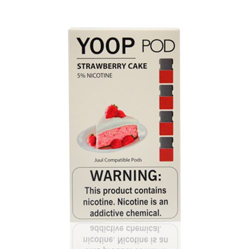 Yoop Pods Strawberry Cake - Compatíveis Com Juul - Yoop Vapor 1 Pod Strawberry Cake - Yoop Pods Strawberry Cake - Compatíveis Com Juul - Yoop Vapor