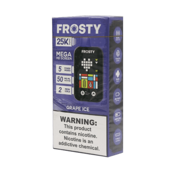 pod descartável frosty grape ice - Pod Descartável Frosty - 25.000 Puffs - Grape Ice