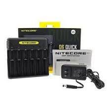 carregador de baterias - Carregador de Baterias c/6 Slots Q6 Quick - Nitecore
