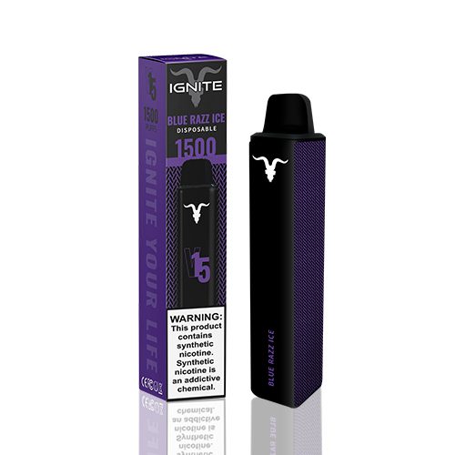Pod Descartável V15 Ignite - 1500 Puffs - Blue Razz Ice 1 Pod Descartável V15 Ignite - Pod Descartável V15 Ignite - 1500 Puffs - Blue Razz Ice