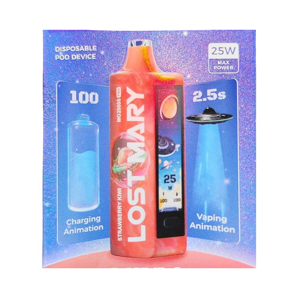 Pod Descartável Elf Bar - Lost Mary - Mo20000 - 20.000 Puffs - Strawberry Kiwi 1 Pod Descartavel Elf Bar - Pod Descartável Elf Bar - Lost Mary - Mo20000 - 20.000 Puffs - Strawberry Kiwi